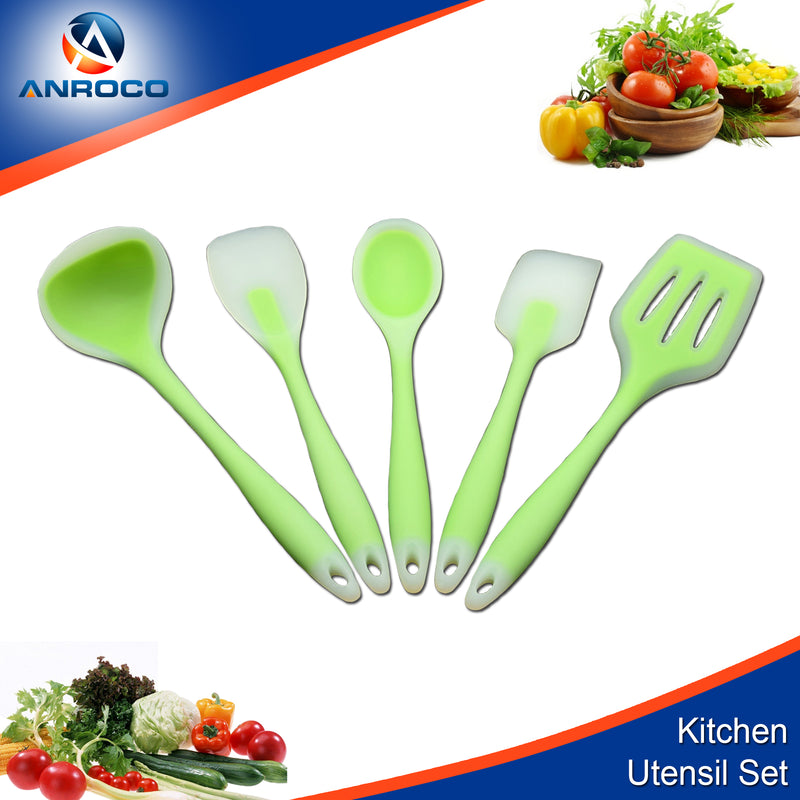 Premium Silicone Spatula Turner Set, Heat Resistant Non Scratch Cooking  Utensils For Nonstick Cookware